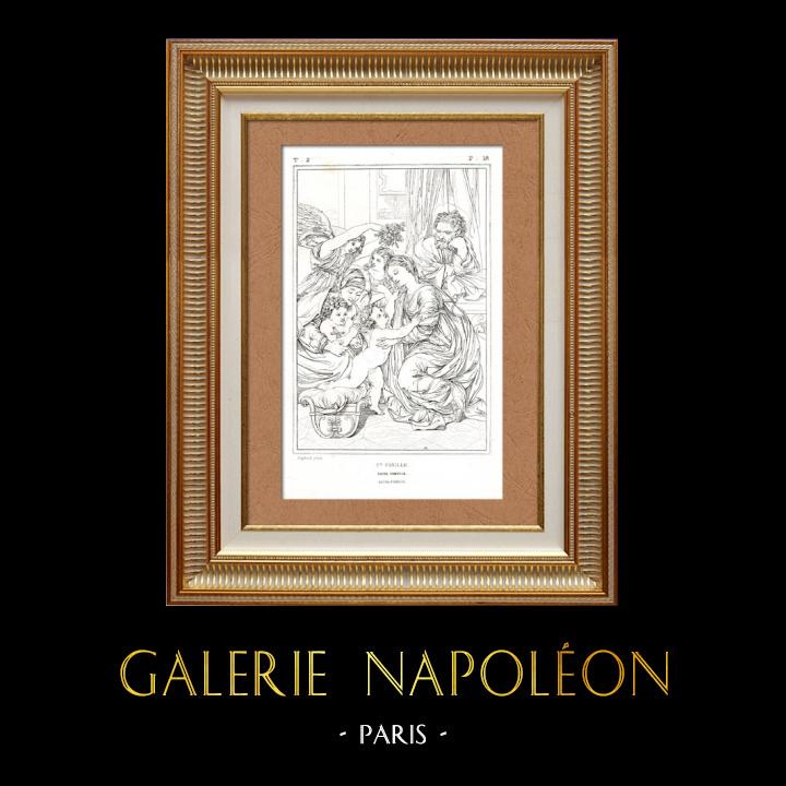 Gravures Anciennes & Dessins Sainte Famille La Grande Sainte