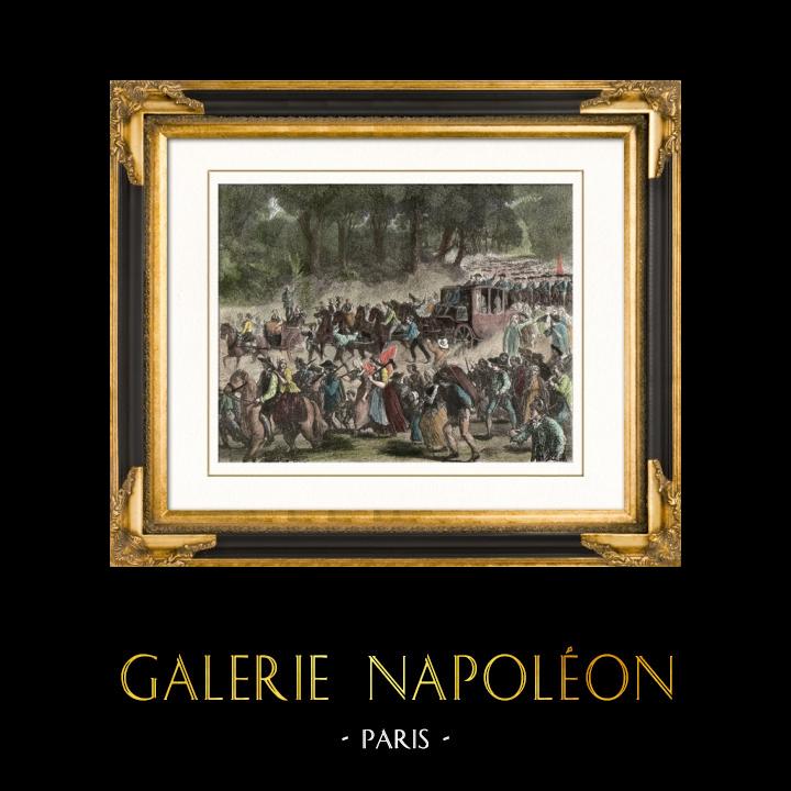 Gravures Anciennes Dessins R volution Fran aise Retour De La 