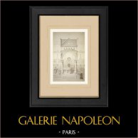 St-Pierre de Montrouge Church - Paris - Ciborium and high altar (Vaudremer) | Original autogravure drawn by Vaudremer, engraved by Champion. 1867