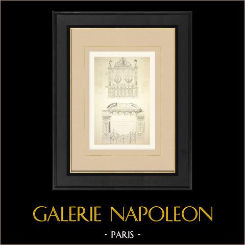 Cousiño Park Gate (Coquet) - Ingang van een Bronzen Winkel in Parijs (Jaeger) | 