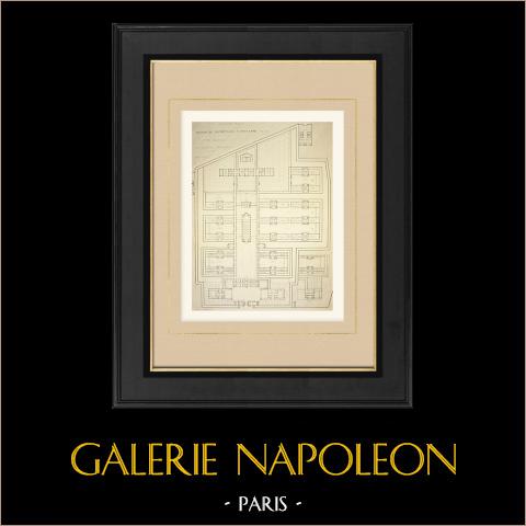 Een Gevangenis in Nanterre - Plan (Hermant-project) | 