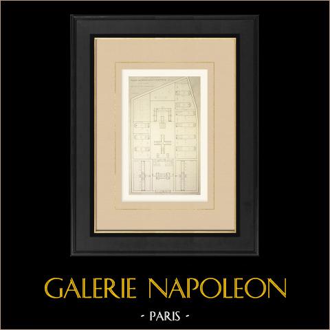 Een Gevangenis in Nanterre - Plan (Lavezzari-project) | 