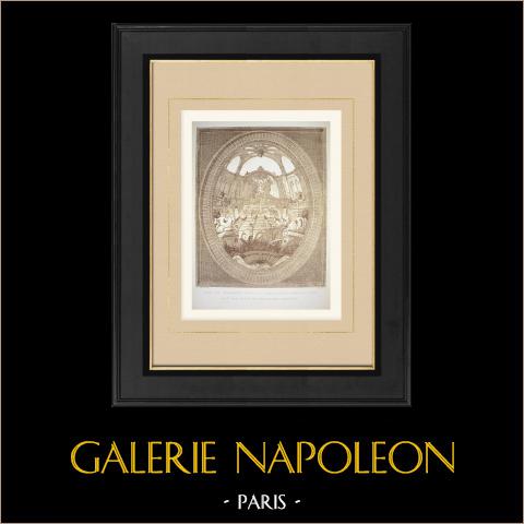 Plafond - Schets - Studie - Decoratie - Ovaal (Henri Mayeux) | 