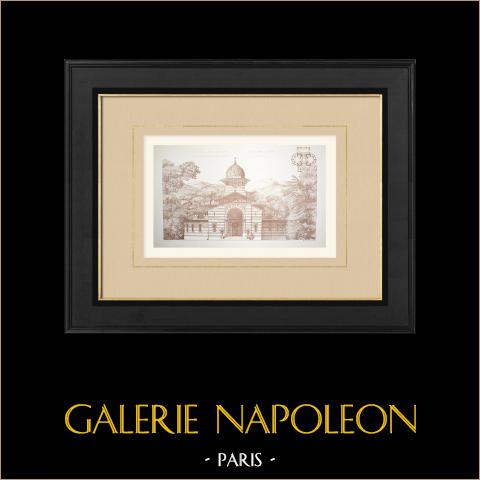 Pavillon des bains (Henri Legrand) | Original autogravur gezeichnet von Legrand. 1877