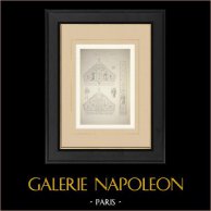 Liturgische Geräten - Bischöf mitra (Biais und Rondelet) | Original autogravur gezeichnet von Biais. 1872