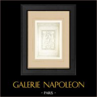 Allegoria della Scienza (Urbain Bourgeois) | Auto-incisione originale disegnata da Rivoalen. 1881