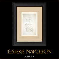 Decorazione di una volta a crociera (Berger) | Auto-incisione originale disegnata da Berger, incisa da Rivoalen. 1880