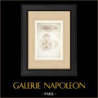 Decorazione di una volta a crociera (Ruy) | Auto-incisione originale disegnata da Ruy. 1880