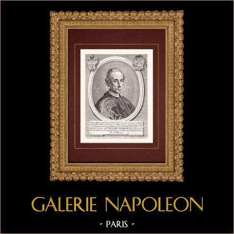 Porträt von Giovanni Battista Tolomei, Kardinal (1653-1726) | Original kupferstich auf geripptes papier gestochen von Aquila nach Contestabilis. 1795