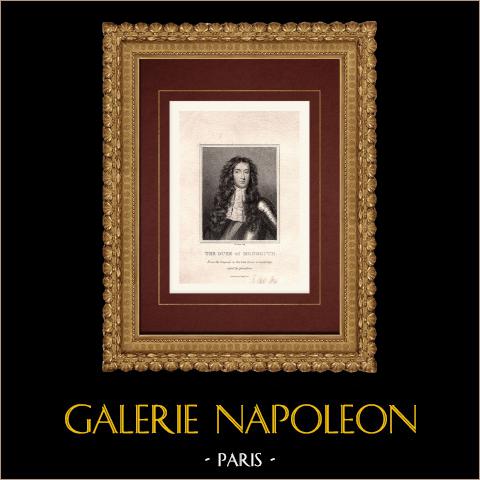 Porträt von James Scott, 1. Duke of Monmouth (1649-1685) | Original kupferstich gestochen von Scriven. 1808