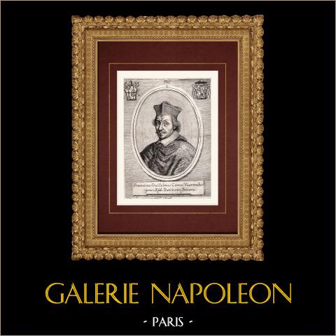 Ritratto di Franciscus Guillelmus Vuarsember  | Incisione originale a bulino su rame su carta vergata. Anonima. 1795