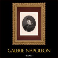 Porträt von Papst Leo X. (1475-1521) | Original kupferstich. Anonym. 1815