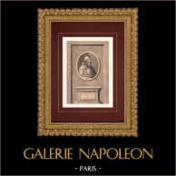  Porträt von Papst Clemens VII. (1478-1534) | Original kupferstich auf geripptes papier. Anonym. 1750