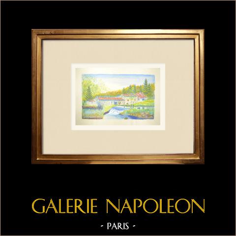 Widok Augignac - Dordogne (Francja) | 