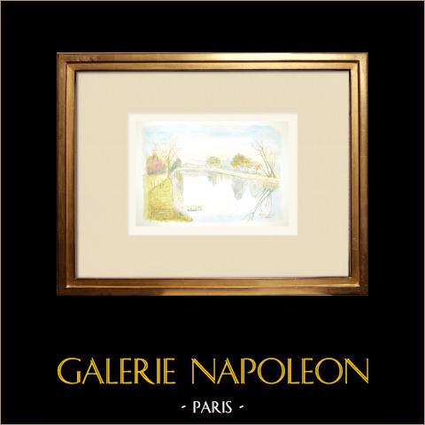 Brzegi Marny w Pobliżu Dampmart - Seine-et-marne (Francja) | 