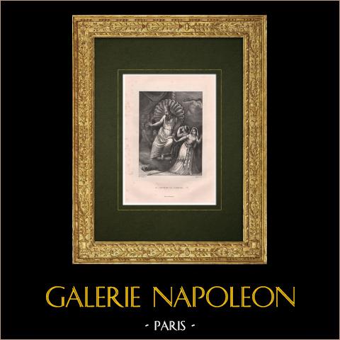 Bestemmia di Jamchid | Litografia originale litografata da Regnier secondo Rheal. 1843