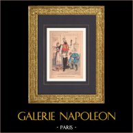 Ritter der Leibgarde der Tzar (Russland) | Original polychromdruck gezeichnet von Draner. 1890