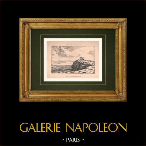 Pellegrinaggio alla Sainte-Baume - Var (Francia) | Vendita online di una collezione di 4 incisioni xilografiche