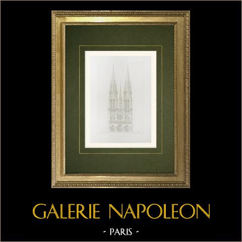 Architettura (Eugène Viollet-le-Duc) | Vendita online di una collezione di 18 stampe calcografiche