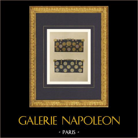 Cassette de St-Louis - Kirche in Dammarie-les-Lys - Seine-et-Marne (Frankreich) | Original lithografie gezeichnet von Fichot, lithographiert von Regamey. 1858