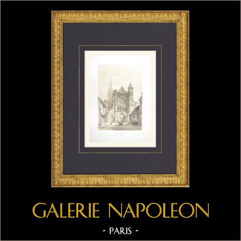 Vedute di Seine-et-Marne (Francia) | Vendita online di una collezione di 100 litografie