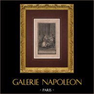 Eselshaut | Original ätzradierung auf geripptes papier gestochen von Berthet nach Marillier. 1785