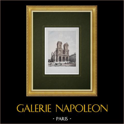 Cattedrale di Auch - Gers (Francia) | Vendita online di una collezione di 39 litografie