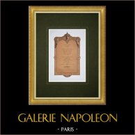 Cattedrale di Auch - Iscrizioni lapidarie - Gers (Francia) | Litografia originale disegnata da Riviere, litografata da Blondeau. 1857