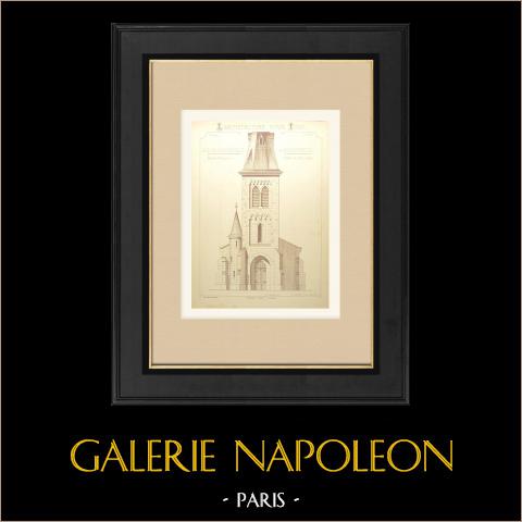 Saint Clement Kościół z Boissonville - Fasada - Walonia - Belgia | 