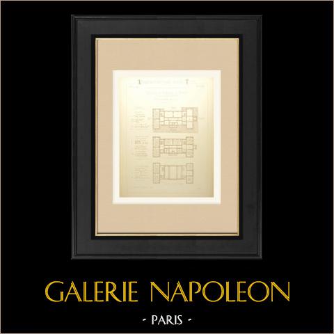 School in Vevey - Canon de Vaud - Switzerland - Jezioro Geneva - Plans (Recordon, Architect) | 