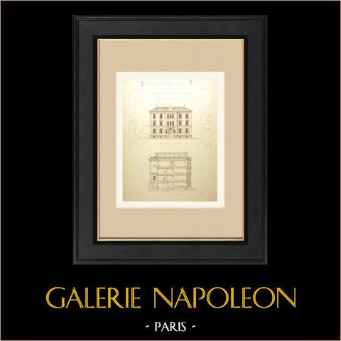 School in Vevey - Canon de Vaud - Switzerland - Jezioro Geneva - Façade (Recordon, Architect) | 