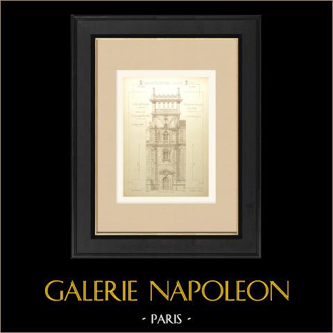 Stacja Zoologii Morskiej w Marsylii - Endoume - Wieża (Paugoy, Architekt) | 