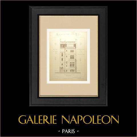 Hotel rue Ampère w Paryżu - Fasada (Deverin, Architekt) | 