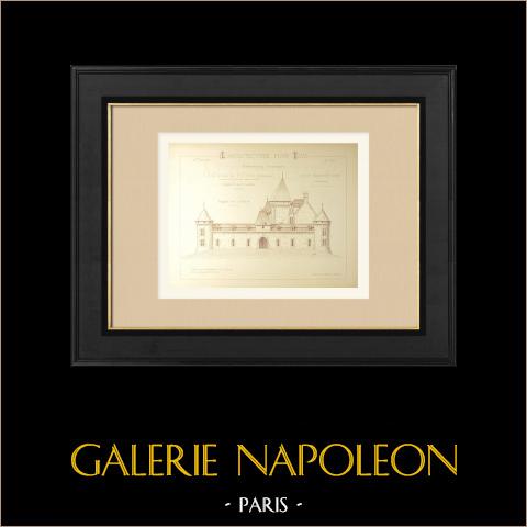 Zamek - Grande Filolie - m. Labuthie - Odrestaurowana Fasada (Puymartin, Architekt) | 