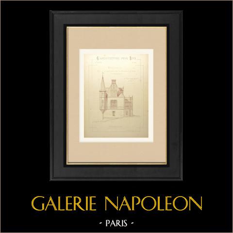 Zamek de la Godeliniere w Besse sur Braye - Sarthe - Restauracja (Racine, Architekt) | 