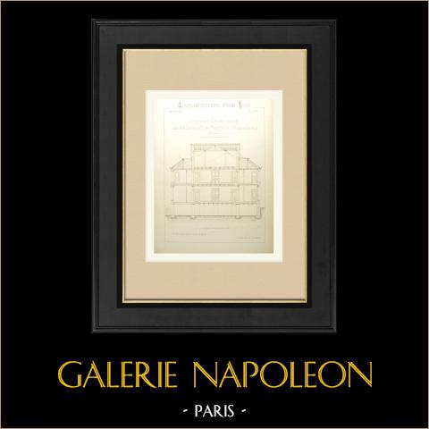 Dom w Pougues-les-eaux - m. Frebault de Montlouis - Nièvre - Sekcja (Menuel, Architekt) | 