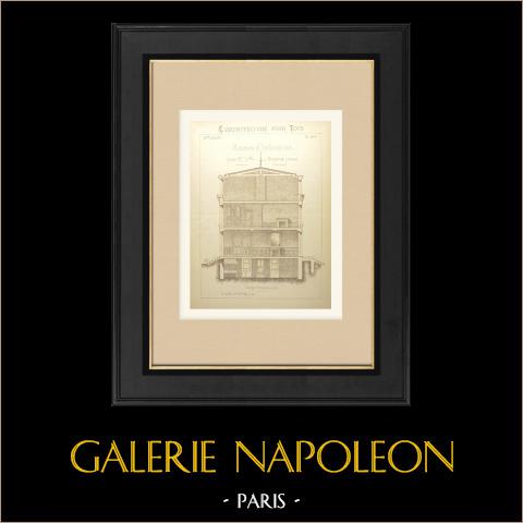 Dom w Bagneux - Hauts-de-seine - Przekrój (Duhamel, Architekt) | 