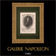 Ritratto di Jean-Baptiste Colbert (1619-1683) | Incisione originale a bulino su rame su carta vergata incisa da Nicolas de Larmessin. 1680