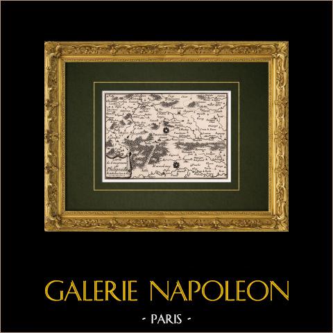 Mapa Okręgu Rządowego Philippeville – Walonia (Belgia) | 