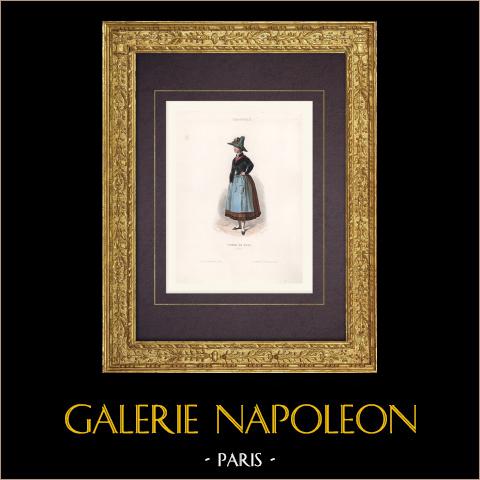 Kostium Kobiety z Zell-Moselle-Rhineland-Palatinate (Niemcy) | 