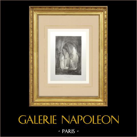 Ruiny Notre-dame de Jouy Opactwo - Seine-et-marne (Francja) | 