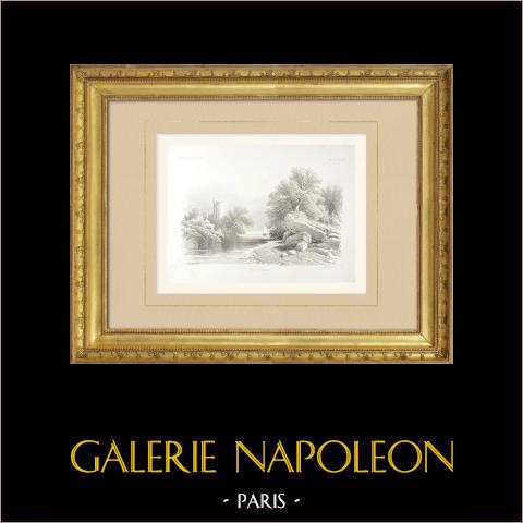 Krajobraz Regionu Delfinat - Skały - Jezioro (Francja) | 