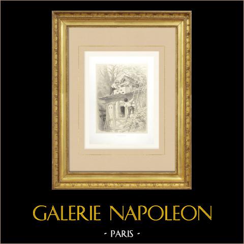 Dzieci Bawiące Się na Altanie | 