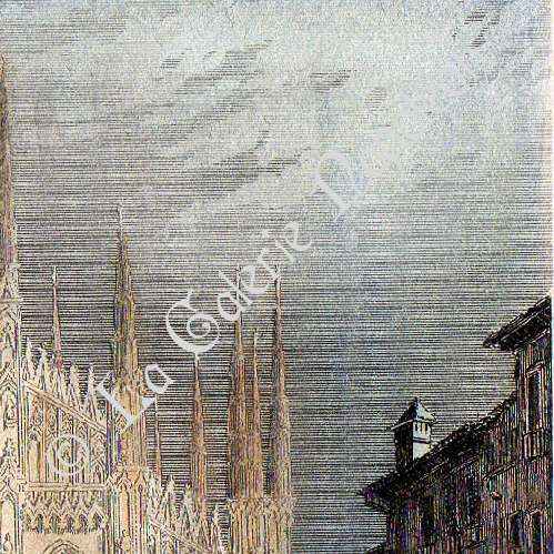 Milan Milano Italie Italia Cathédrale Plaque stéréo Ferrier