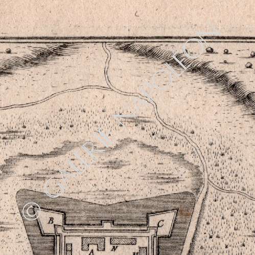 Renty Gravures Anciennes & Dessins | Plan de Renty - Bastion - Pas-de-Calais ...